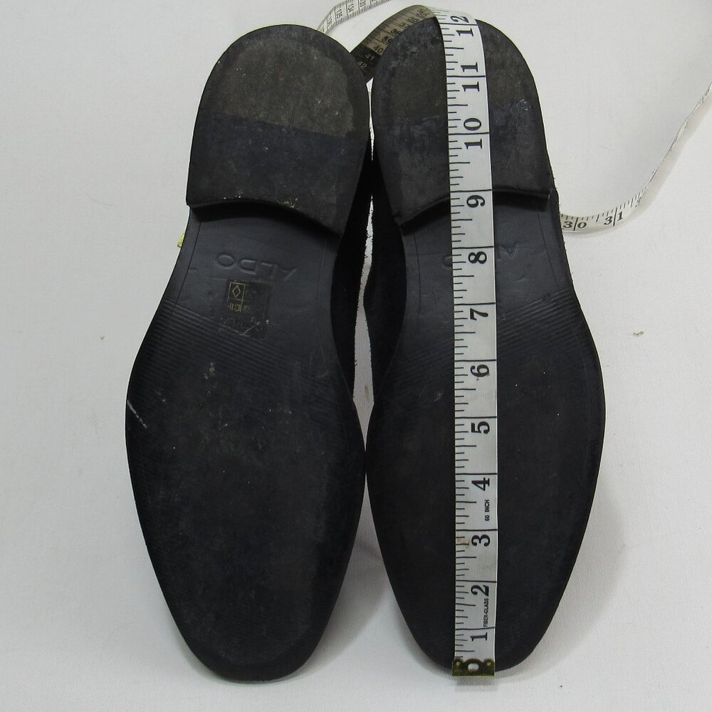 Aldo Men's Vianello Suede Chelsea Boots Size 9  - Navy Closed Square Toe Slip On - Picture 9 of 10